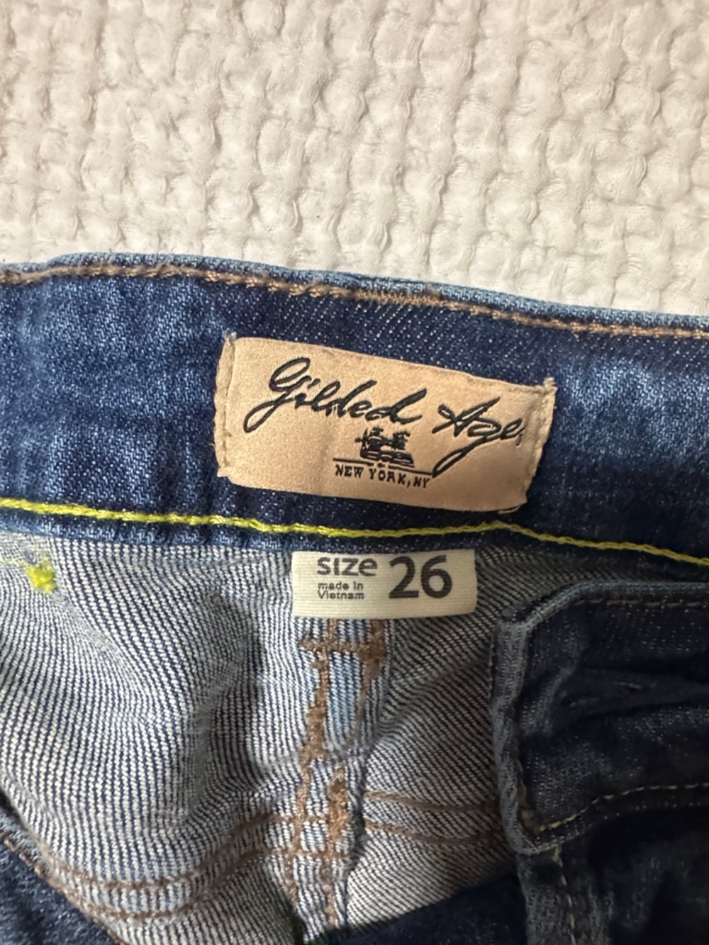 Anthropologie Women's Blue Faded Straight-Leg Jeans - Picture 5 of 5